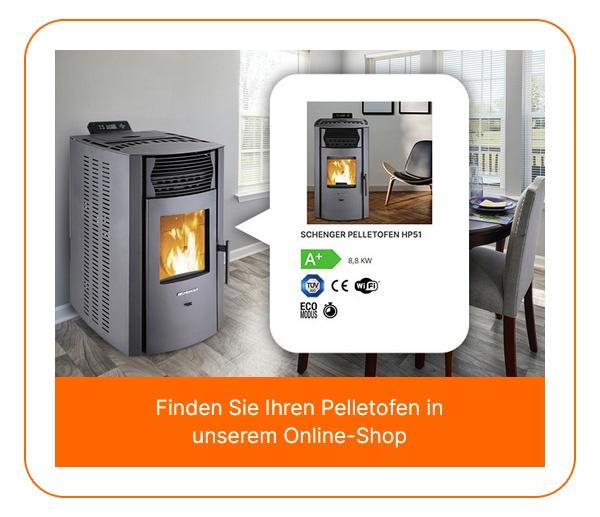 Pelletofen Online-Shop in der Nähe von 74251 Lehrensteinsfeld